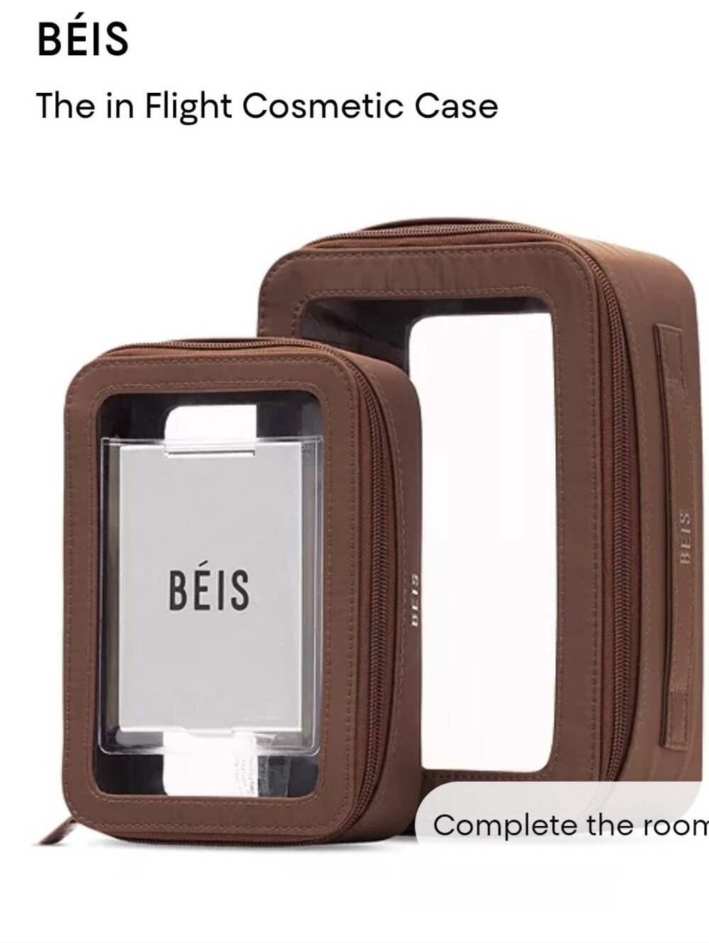 BEIS Cosmetic Bag Set NWT